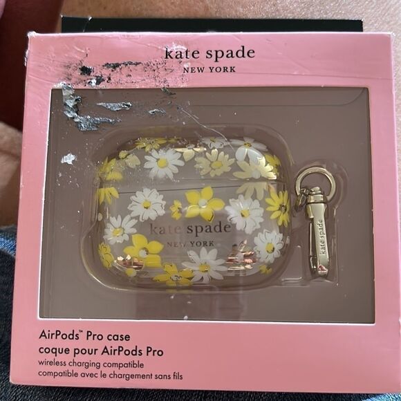 Kate Spade New York Protective Case for Apple Pro Yellow Floral Medley  NIB - Picture 3 of 4